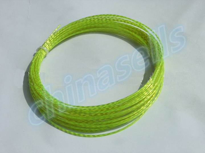 1Pcs 12M Ruwe 1.30Mm Tennissnaar Lijn Power Tennis Rackets Snaren Training Racket String Lijn: fluorescent yellow