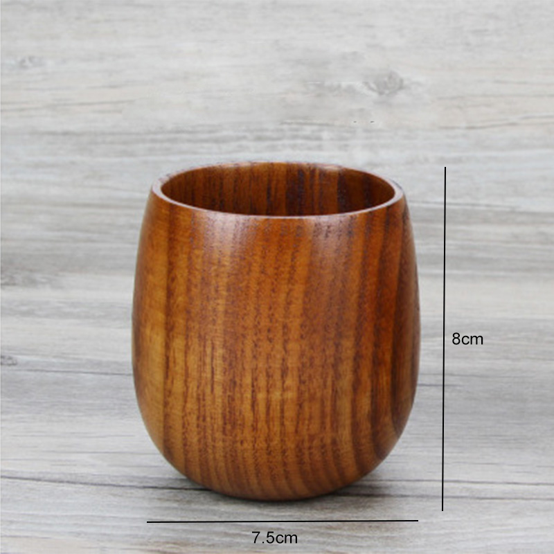 Öl mjölk drinkware 1 st grönt te koppar primitiva handgjorda stor magmugg naturlig trä kopp multifunktion japansk stil: Default Title