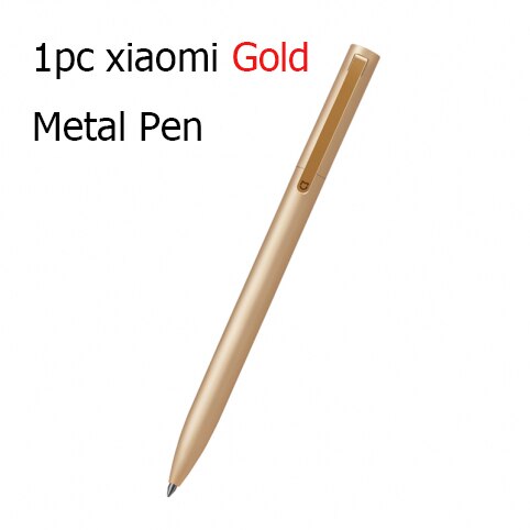 Originale xiaomi metal skilt penne mi pen kuglepen premec glat switzerland refill 0.5mm japan sort blå blæk signering penne: 1 pen