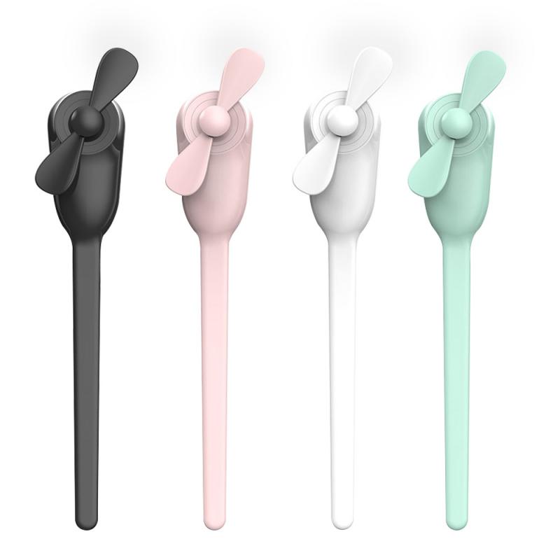 Handheld Mini Ventilator Draagbare Kleine Ventilator Slang Handvat Usb Opladen Mini Flexibele Ventilator Voor Kinderwagen Auto Interieur Bureau tafel