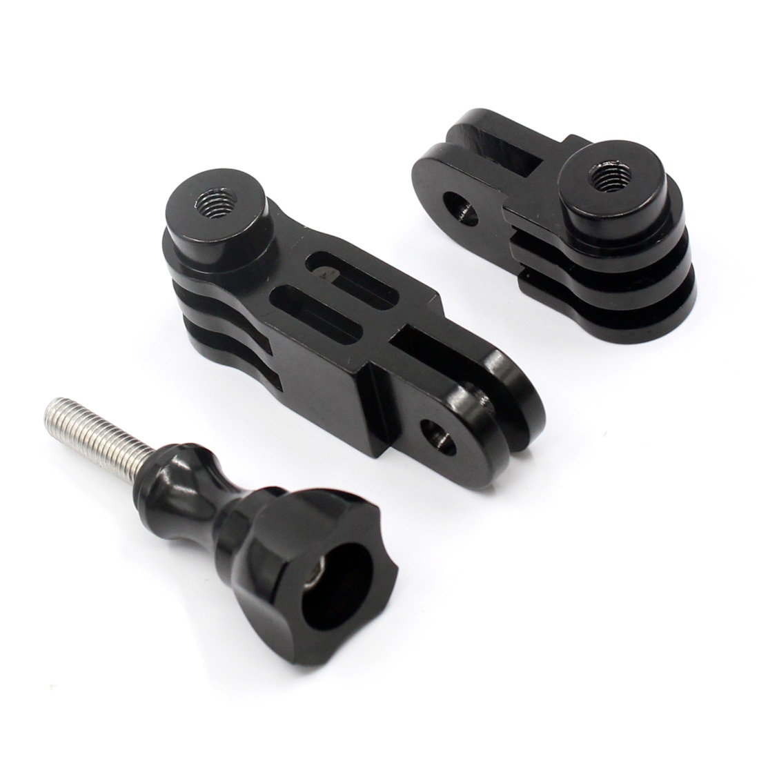 Adaptador de montaje de brazo pivotante ajustable de aluminio CNC para GoPro Hero 8, 7, 6, 5, 4, DJI, OSMO Action, SJCAM, YI, Eken