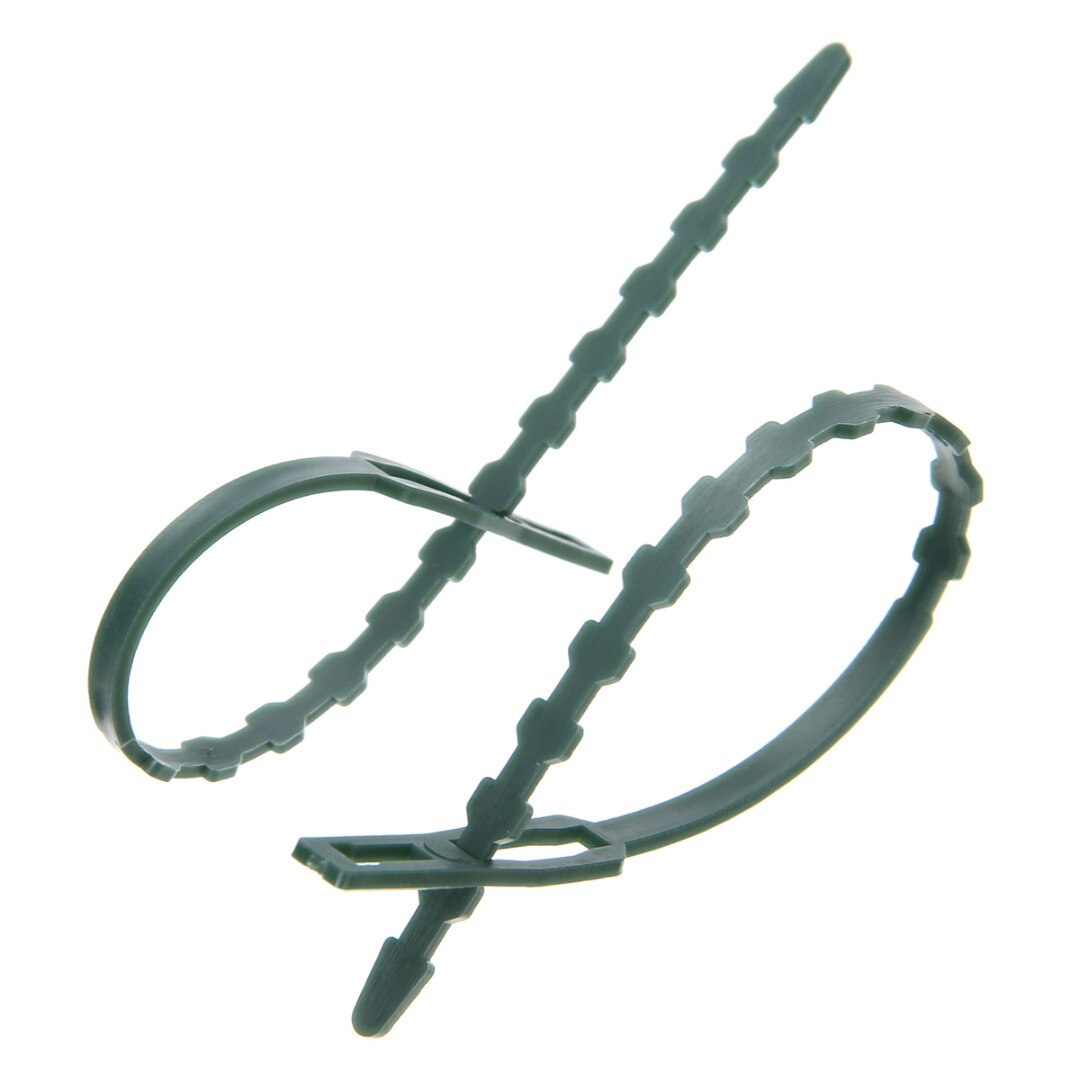 50pcs Adjustable Reusable Plastic Garden Plant Cable Ties Tree Climbing Support Garden Supplies