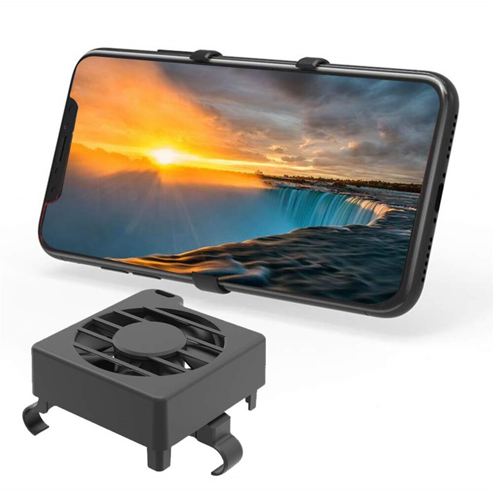 Mobile Phone Radiator Charger Phone Stand Holder Universal Smartphone Cooling Fan Cooler Mount Game Handle Desktop Holders