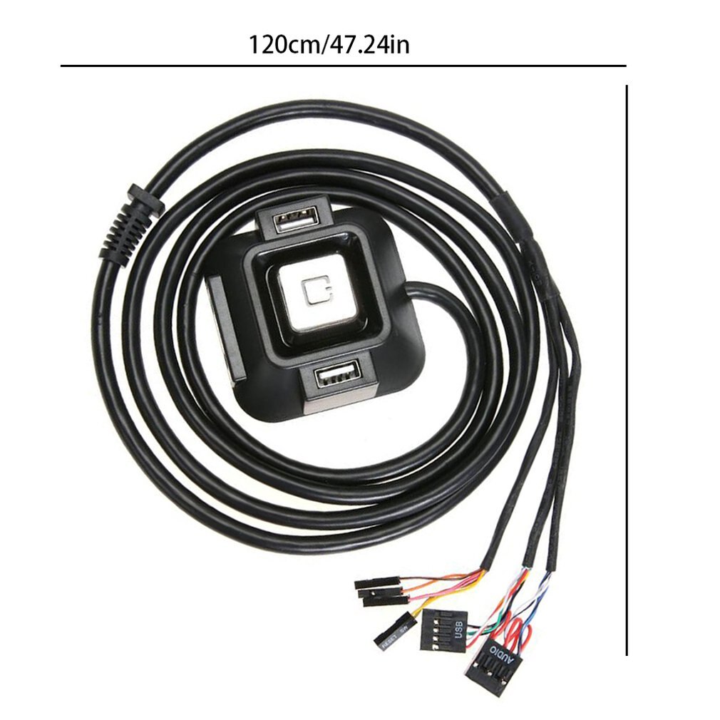 Komputer stacjonarny moc PC obudowa zasilania włącznik/wyłącznik przycisk Resetowanie kabel przełącznika blok wypełniacz z podwójnym portem USB podwójny Port gniazdo audio