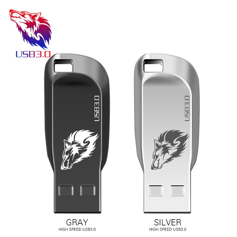 Pen Drive de metal de gran capacidad, memoria Flash USB 3,0 de alta velocidad, 16GB, 8GB, 4GB, 3,0 unidad Flash USB de metal, 128GB, 64GB, 32GB