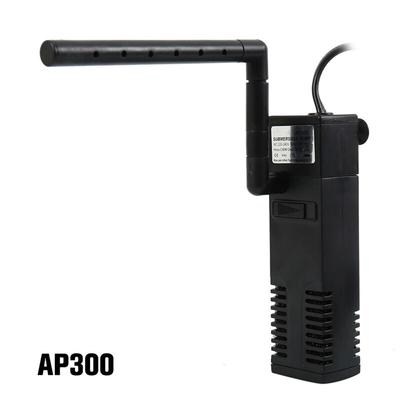 Internal 3-in-1 Aquarium Filter Adjustable Turtle Tank Built-in Filter Pump