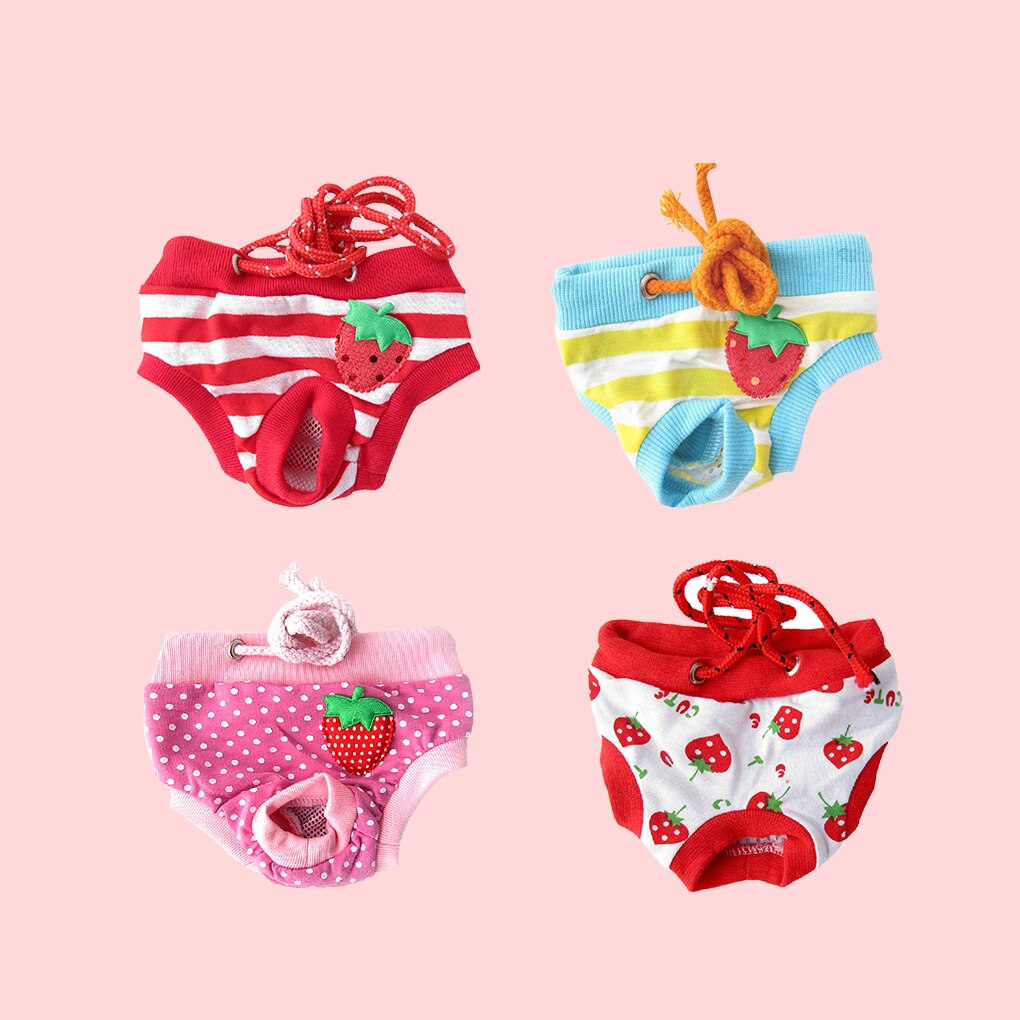 Animal Lavable Couche-Culotte Sous-Vêtements Coton Sanitaire Short D'hygiène Physiologiques Pantalons Pet Slip