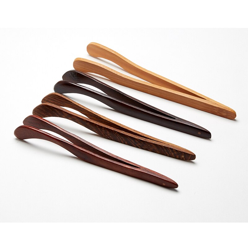 1Pcs Bamboo/Ebony Tea Clips Tea set wooden tweezers Anti-scalding tea clip for teacup