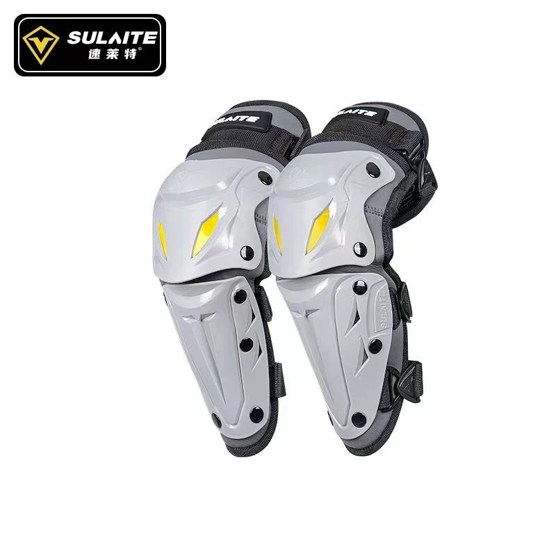 Ginocchiere per Moto ginocchiere e parastinchi regolabili per adulti, protezioni per le ginocchia equipaggiamento protettivo per ATV Moto Skateboard Skating: Beige