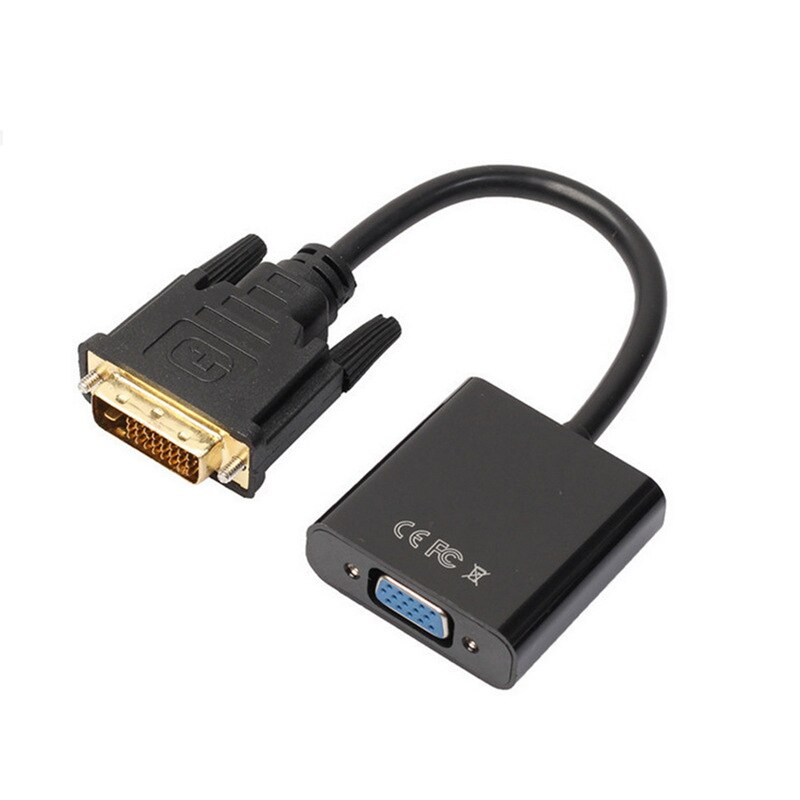 DVI to VGA adapter cable 24+1 dvi to VGA adapter cable 1080P HD with chip
