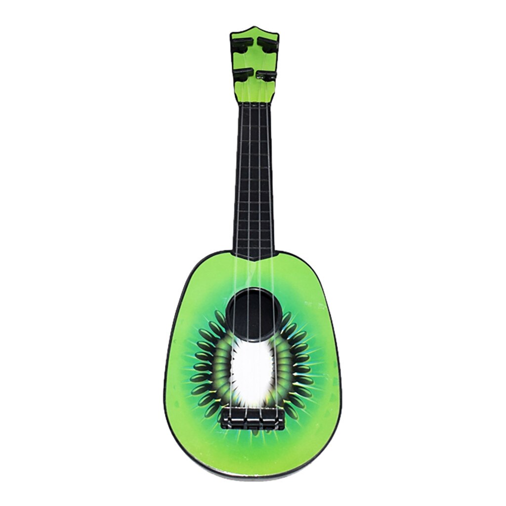 Ukelele clásico para principiantes, fruta, naranja, piña, sandía, Kiwi, guitarra, ukelele, instrumento Musical de juguete educativo para niños: Kiwi