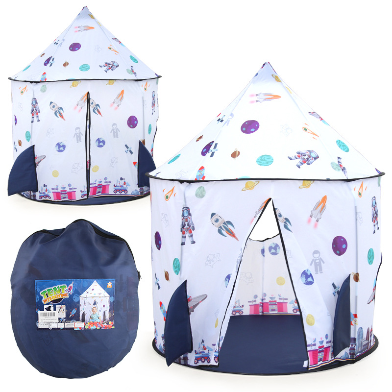 Children 3IN1 Indoor Outdoor Castle Princess Tent Bed Little Castle Princess Oversize House Folding Game Baby