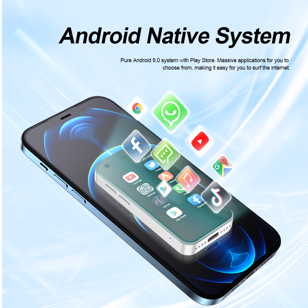 SERVO König5000 Mini-Smartphone 3G-Netzwerke Dual Nano SIM Android 9.0 System 16 GB Rom 2,5'' Bildschirm abspielen Geschäft Tasche Smartphones