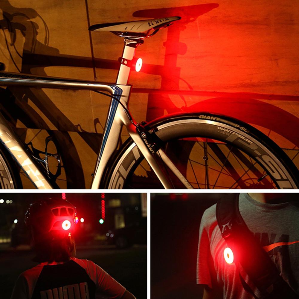 Usb Achterlicht Voor Mtb Fiets Mini Led Fiets Staart Lighs Waterdichte Fietsen Terug Waarschuwing Lamp Helm Rugzak Zaklamp