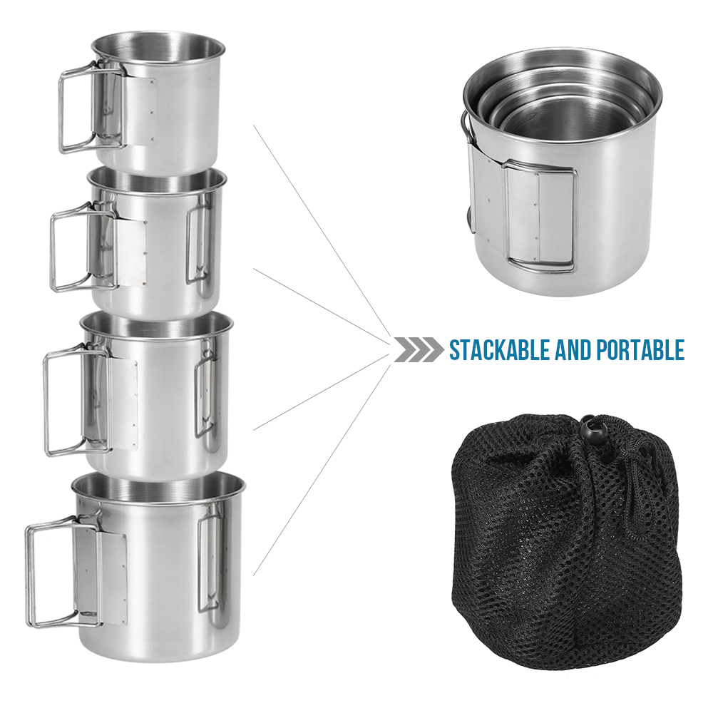 1000ml Camping Titan Pfanne Ultraleicht Titan Pfanne Schüssel Wasser Tasse draussen Geschirr Kochgeschirr Utensilien Picknick Braten Pfanne