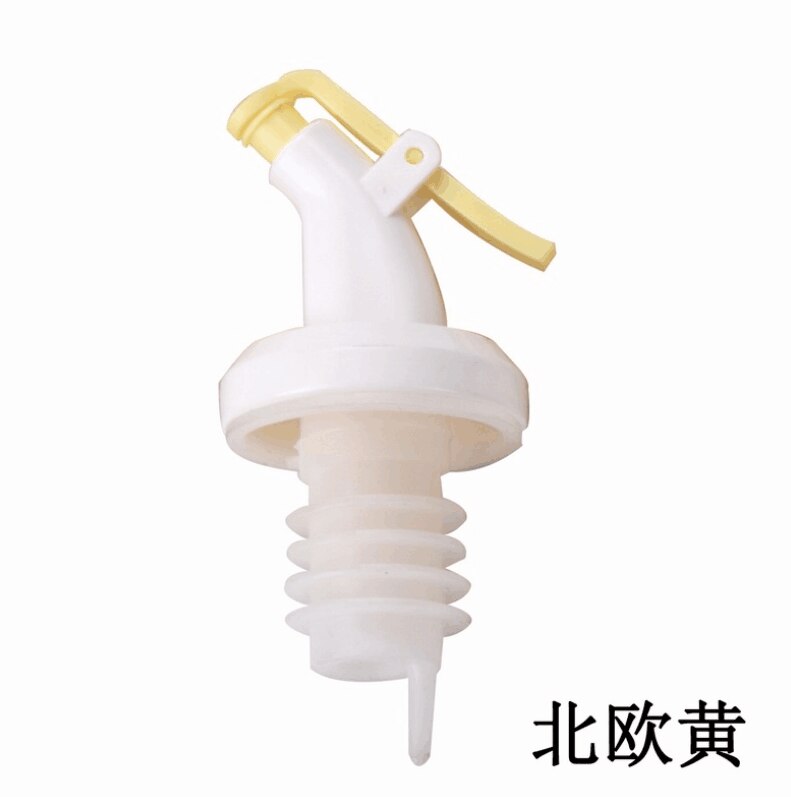 Accesorios de cocina, tapón de plástico para botella de aceite de alimentaria, boquilla a prueba de fugas, dispensador de licor, utensilios de vertedor, utensilios de cocina: yellow