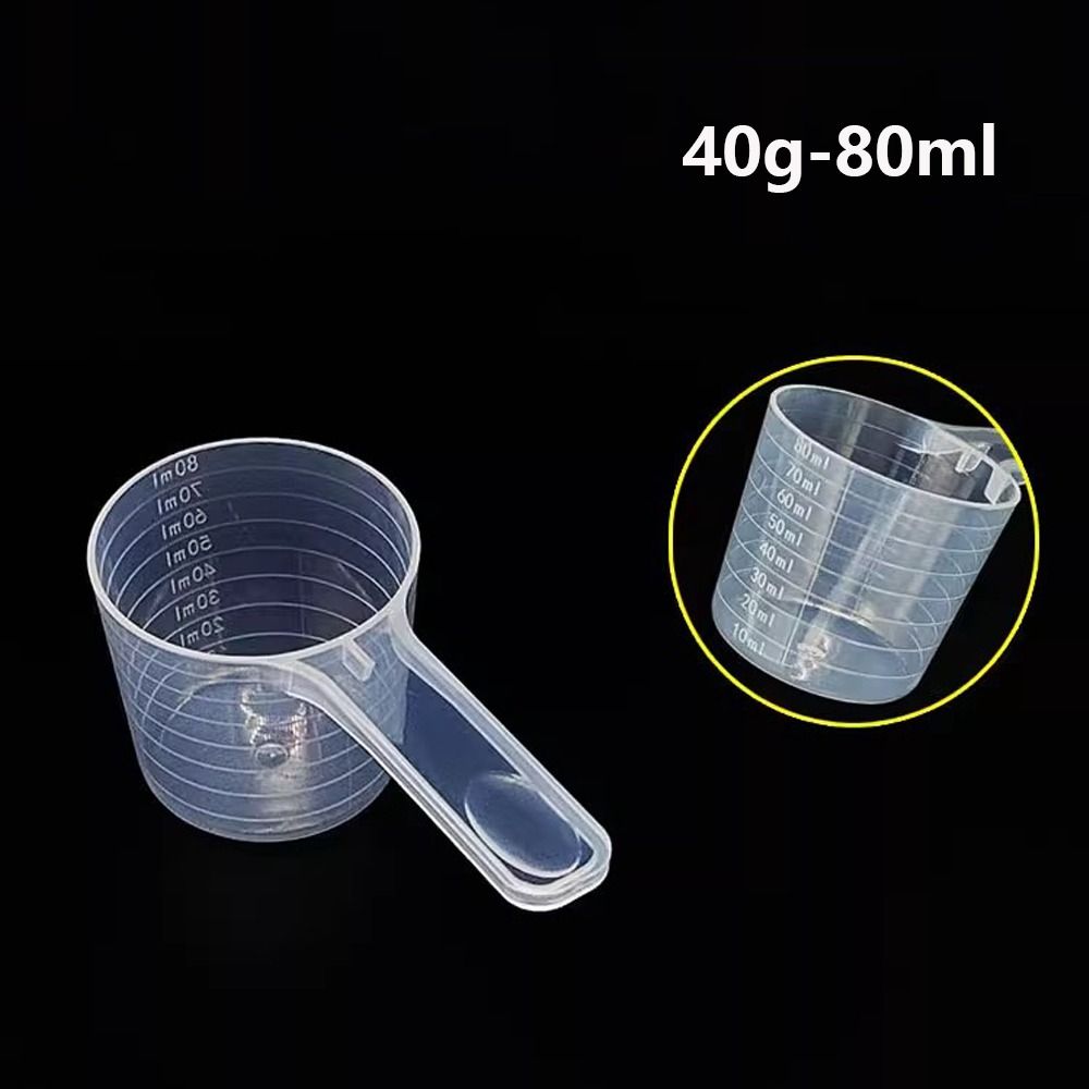 Målebeger i plast måleverktøy gradert kopper med 1000ml spisser væskebeholder med lang tut trakt mugge kanne