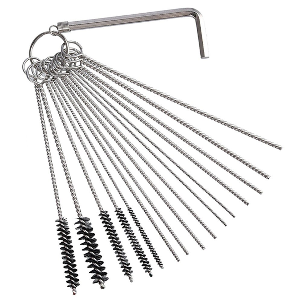 Motor de cepillo de alambre para coche, herramienta de limpieza fácil de limpiar, piezas de acero inoxidable, Kit de limpieza de carburador, accesorios reutilizables, eliminación de chorro de suciedad