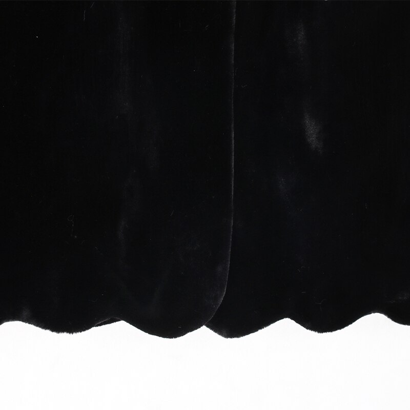 Lautaro winter lange zwarte imitatiebontjas voor dames met opstaande kraag en een dikke, warme, pluizige jas, plus size dameskleding