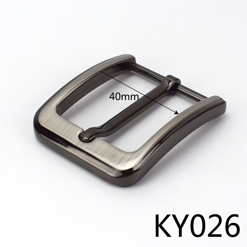 Meetee-hebillas de cinturón con pasador de Metal para hombre y mujer, hebillas de cinturón de 35/40mm, para manualidades de cuero, accesorios de decoración para Vaqueros, 1/2/5 Uds.: 1Pc / KY026-Gun