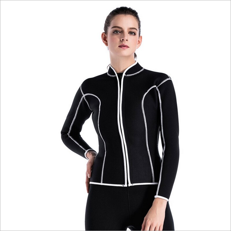 Yruioon Damen Neoprenjacke 2mm - Langarm Top Für Surfen, Tauchen & Schwimmen