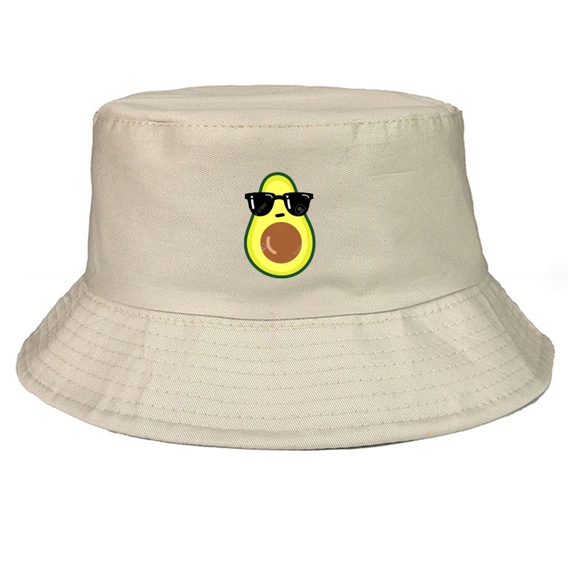 Avocado bucket hat vegan unisex outdoor travel fishing fishing hat bob caps women men panama hat sun cap fisherman hat