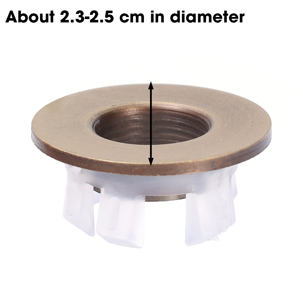 Bathroom Basin Faucet Sink Overflow Cover Replacement Kitchen Sink Drain Hole Cap Sink Trim Ring Plug For Bathroom Accessories