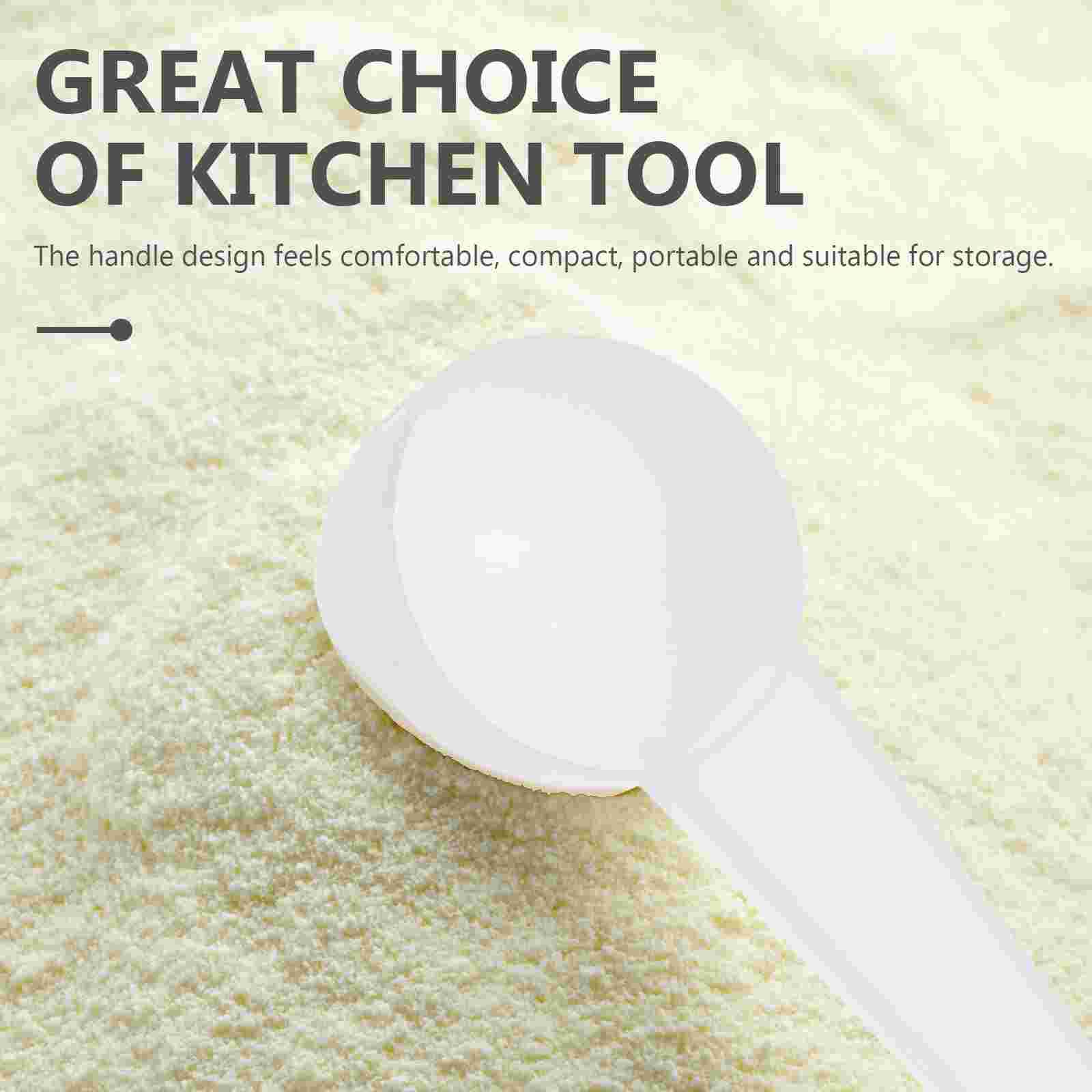 25Pcs Measuring Spoon Plastic Powder Scoop 10g Powder Spoons Plastic Small Scoop