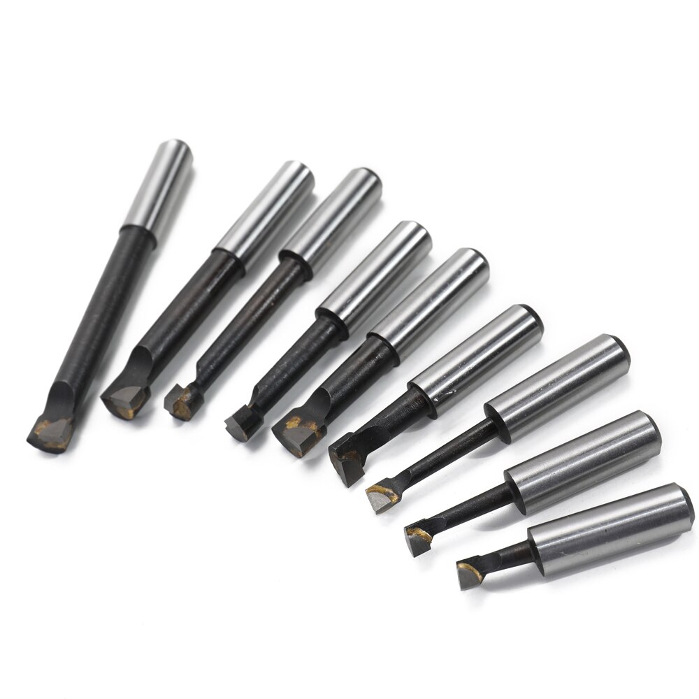 9PCS 12mm Shank Boring Bar Hard High Accuracy Boring Top Lathe Hole Milling Machine Tool Accessories