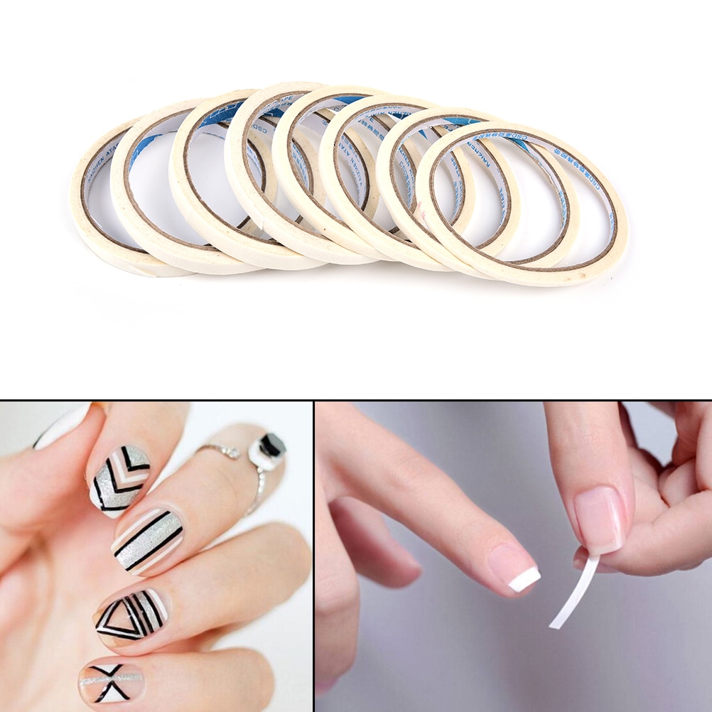 12M Nail Striping Tape Line Diy Water Decal Nail Art Stickers Lijm Strips Voor Nagels Styling Tool Manicure tape