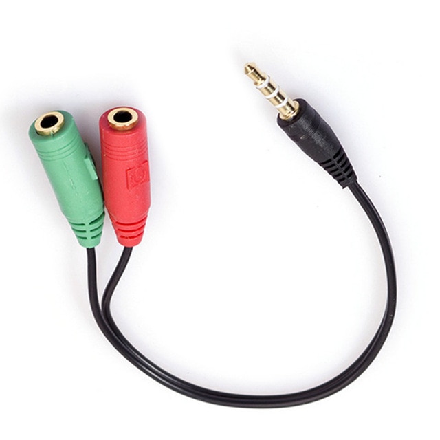 YAODHAOD 3,5 Mm Audio Y-Splitter Kabel – Teilt Mikrofon Und Kopfhörer Für PC & PS4