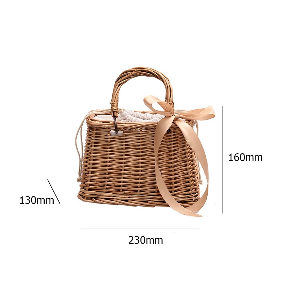 Strand stro tassen dames zomer handtas rotan vierkante tas handgemaakte bali geweven crossbody tas doos bohemien