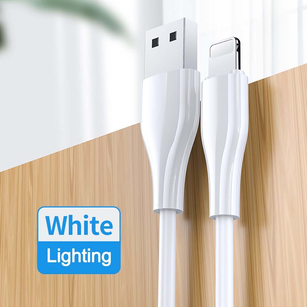 9V/2A 18W Usb-kabel Voor Iphone 12 11 Pro Max X Xr Xs Qc 3.0 Snelle opladen Lightning Charger Usb Draad Koord Mobiele Telefoon Kabels: WHITE / 2m