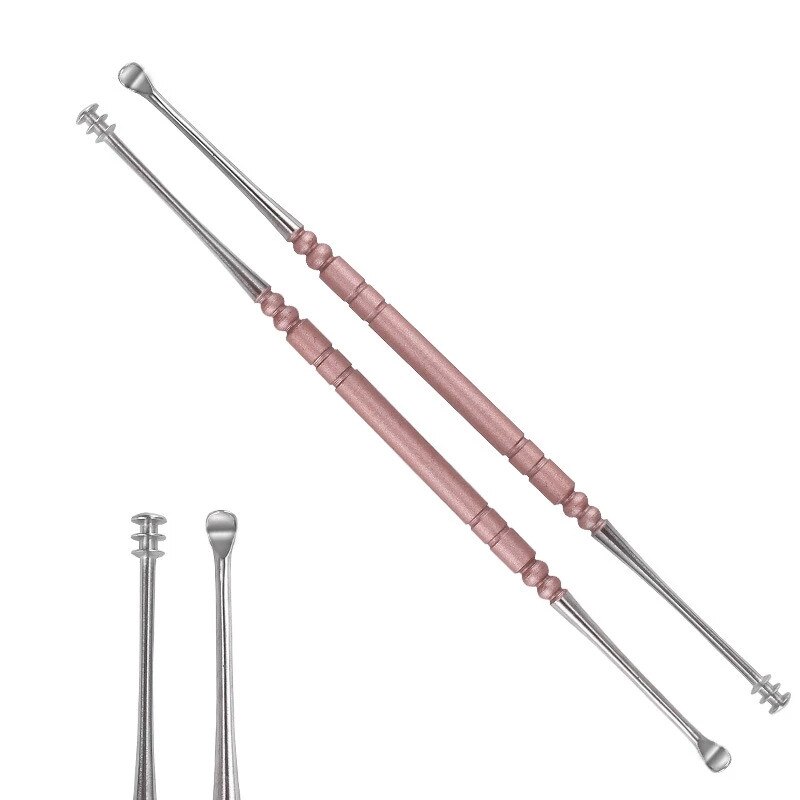 Portable Ear Wax Cleaner Ear Massage Earpick Earwax Removal Tool Stainless Steel Earwax Remover Health Care Tool