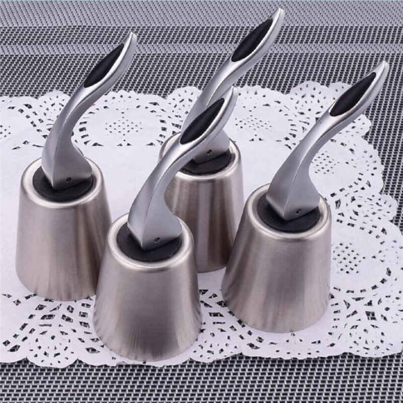Imixlot Stainless Steel Vacuum Sealed Red Wine Bottle Stopper Sealer