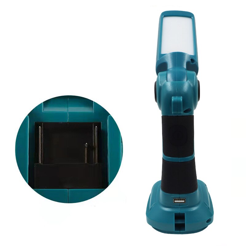 12W Portable LED Warning Light Work Light Outdoor Lighting For Makita Bosch Milwaukee Dewalt Power Tools 18V Lithium Battery: For Makita