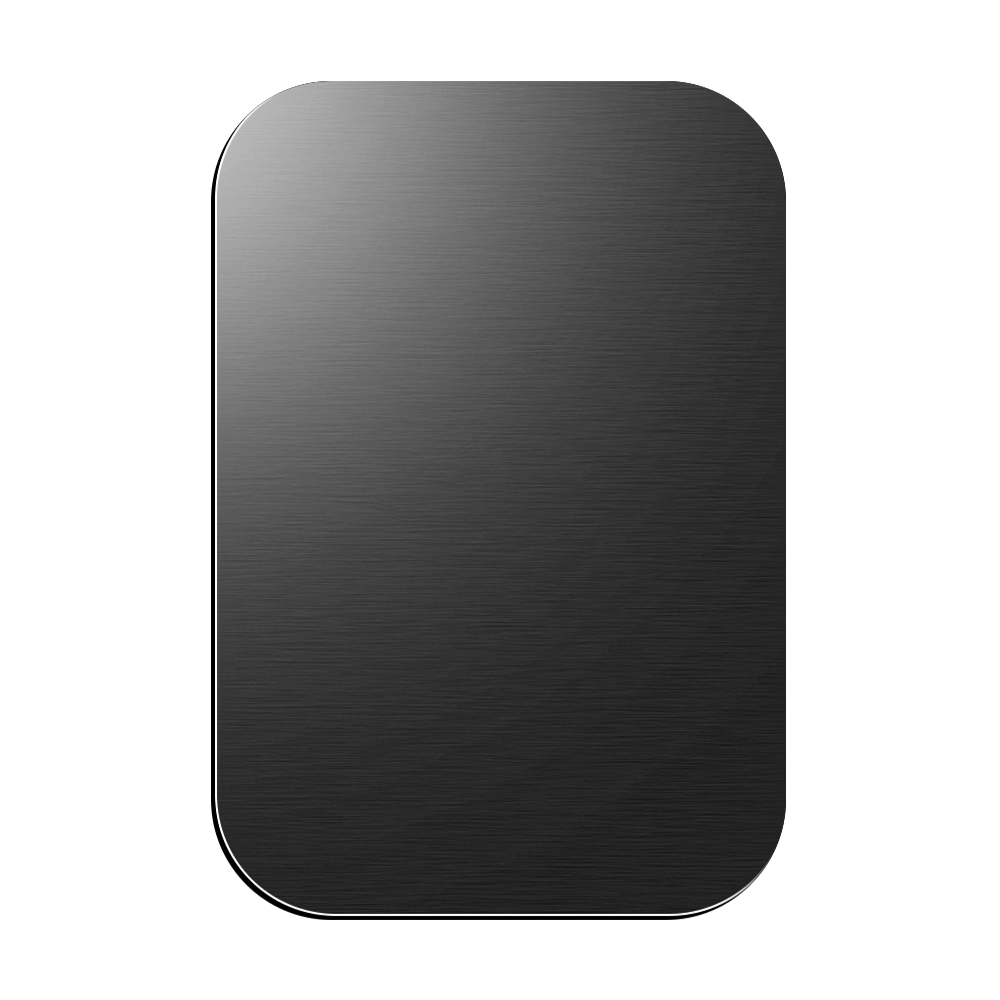 Uniwersalny zestaw wymiennych metalowych płyt do magnetycznych uchwytów samochodowych na telefon Samoprzylepne stalowe etui na telefon komórkowy Naklejki z magnesem na tył: WHITE