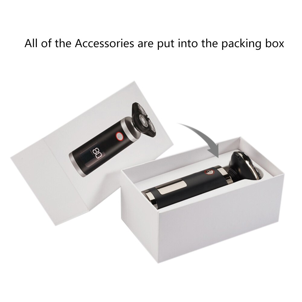 Kemei Men Razor 3 Blades Electric Shaver LCD Beard Trimmer Clipper Waterproof Cutter Shaving Machine