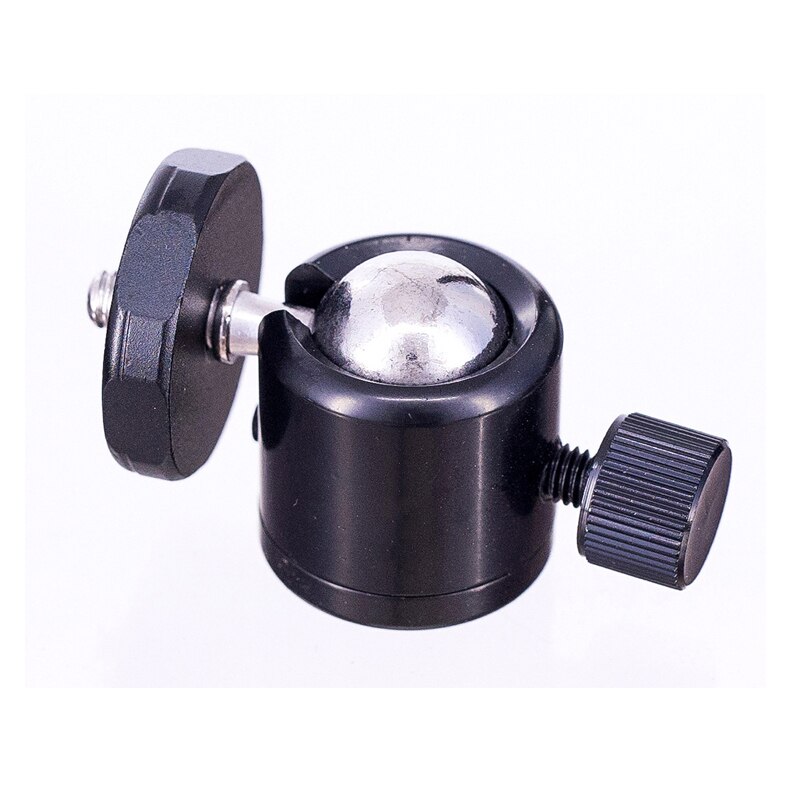 10 stuks/partij mini kogelkop 1/4 " houder voor camerastatief bolvormig universeel micro gegoten kleur metaal klein wolkenplatform: Zwart