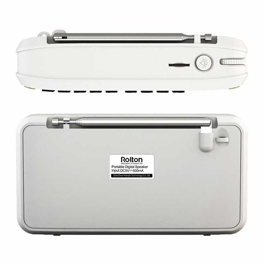 Głośnik stereofoniczny bluetooth rolton  e500 z radiem fm, przenośnym głośnikiem  mp3 funkcją nagrywania dźwięku, tryb głośnomówiący robić telefonu i latarki