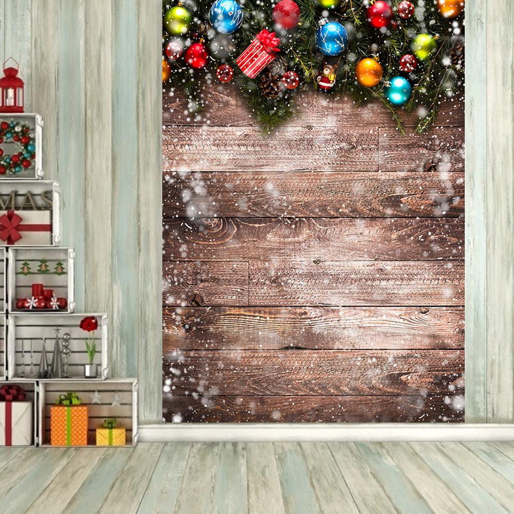 0.9X1.5m Christmas Background Cloth Pictorial Cloth Party Santa Claus Snow Photo Studio Fabric Decoration Accessories