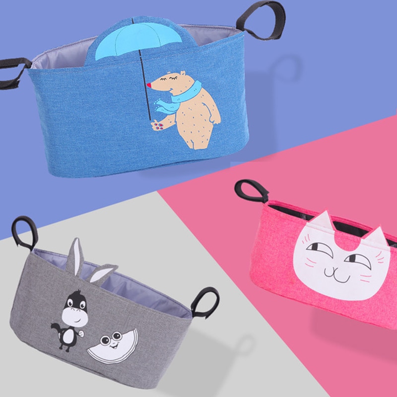 Baby Diaper Bags Nappy Bags For Stroller Organizer Mummy Diaper Bags Hanging Carriage Waterproof Pram Buggy Cart Bottle Bag