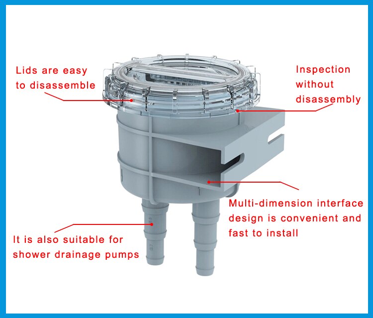 Gas Pump Sea Water Filter SEAFLO Raw Cooling Water Intake Strainer