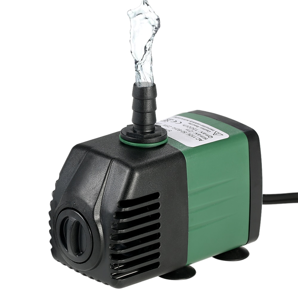 Pompe à eau Submersible pour Aquarium, 1500L/H 25W, fontaine de table, étang, jardin, systèmes hydroponiques, 2 buses AC220-240V