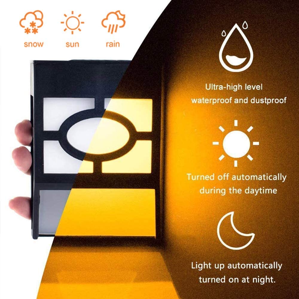 doprowadziło kinkiety zewnętrzne wodoodporne bezprzewodowe oświetlenie krajobrazu lampy kolorowe dla domu/ogrodzenia/stoczni/podjazd ścieżka lampy słoneczne Garde