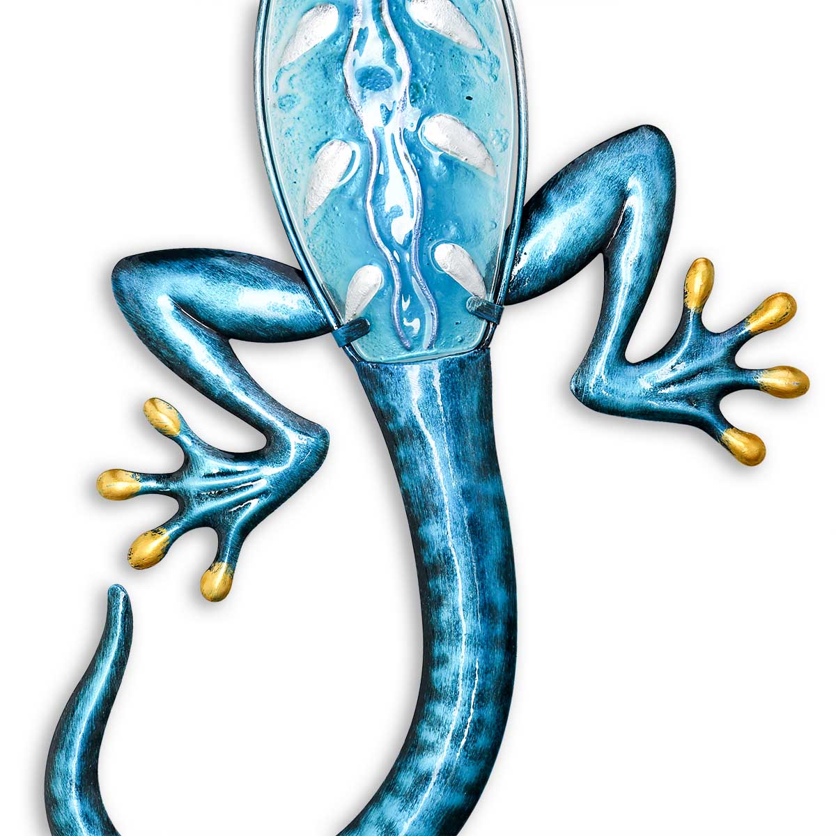 Modern Metal Gecko Wall Hanging Animal Wall Art Li... Grandado