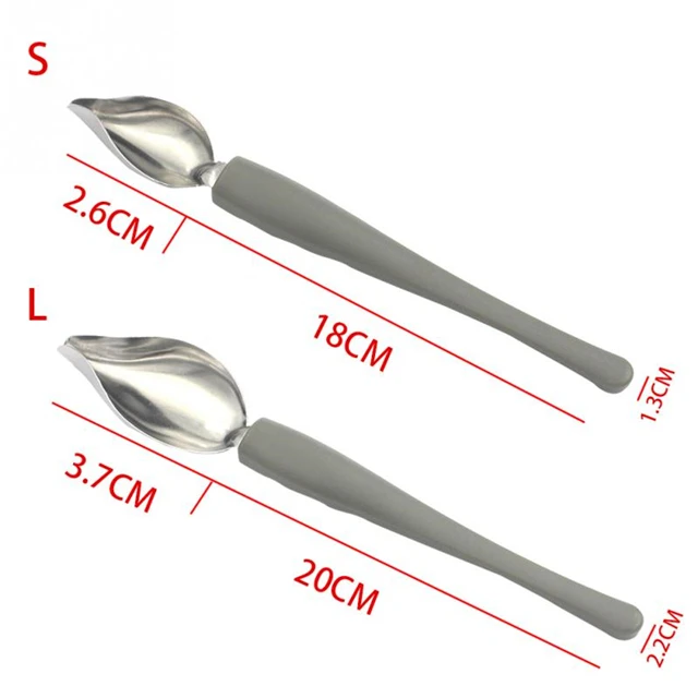 Cuchara decorativa para Chef, herramienta de dibujo de comida para Sushi, de plato de aderezo para salsa, postre, utensilios para hornear, pastel, gastronomía, cuchara de café: Rojo