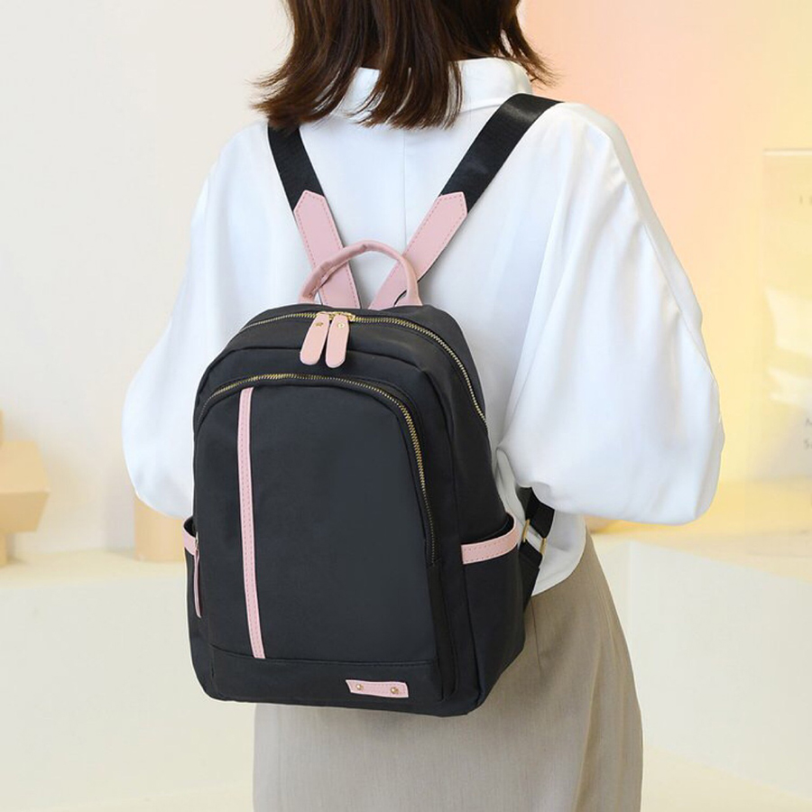 Mochila de tecido Oxford para mulheres: grande capacidade, design versátil, estilo universitário, à prova d'água, bolsa de viagem leve