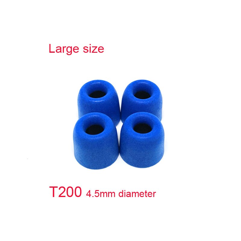 ANJIRUI T200 (LMS) caliber Ear Pads Memory Foam tips Sponge T200 ear pads cotton for in ear headphone C set Headsets accessories: T200 L 13.5mm blue