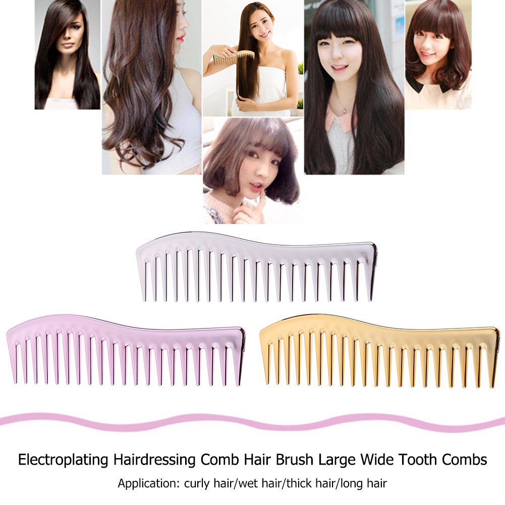 1Pc Kappers Kam Hair Styling Hand Grip Kam Kapsalon Gereedschap Multicolor Kappers Grove Kammen Haarverzorging Styling